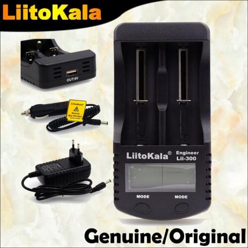 Liitokala lii300 Charger for 3.7V 18650 26650 16340 Cylindrical Lithium Batteries, such as 1.2V AA AAA NiMH Battery Charger