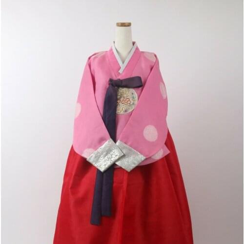 Women Hanbok Korean Traditional Dress L-size 39.4"(100cm) 5'6" (167cm) AY331