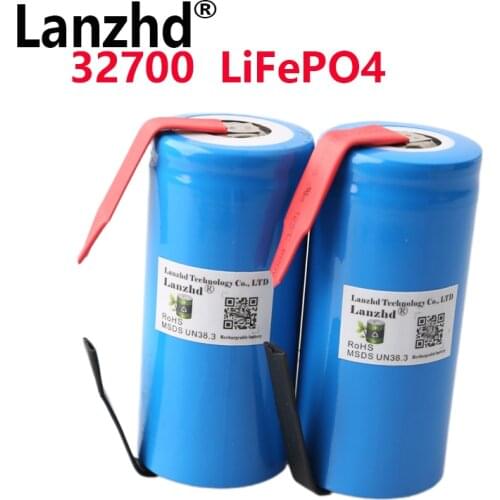 1-10PCS) 3.2V 32700 6500mAh LiFePO4 Battery 35A 55A High Power Maximum Continuous Discharge battery +DIY Nickel