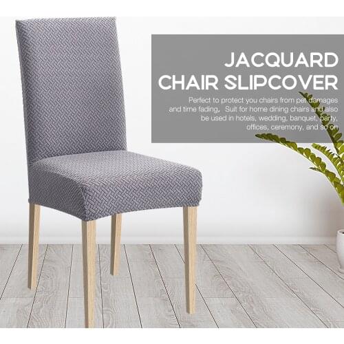 1/2/4/6pcs Dining Chair Cover Jacquard Spandex Slipcover Protector Case Stretch for Kitchen Chair Seat Hotel Banquet Elastic