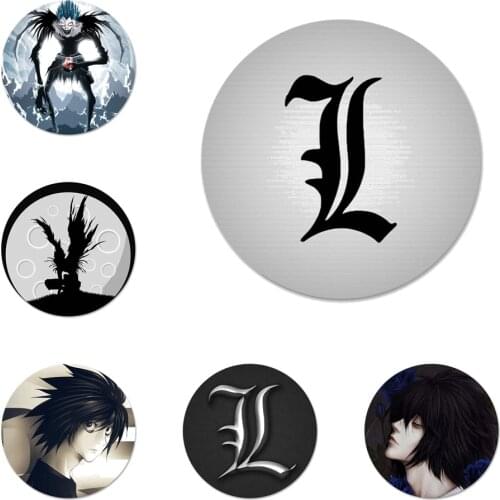 58mm Anime Manga Death Note Badge Brooch Pin Accessories For Clothes Backpack Decoration gift