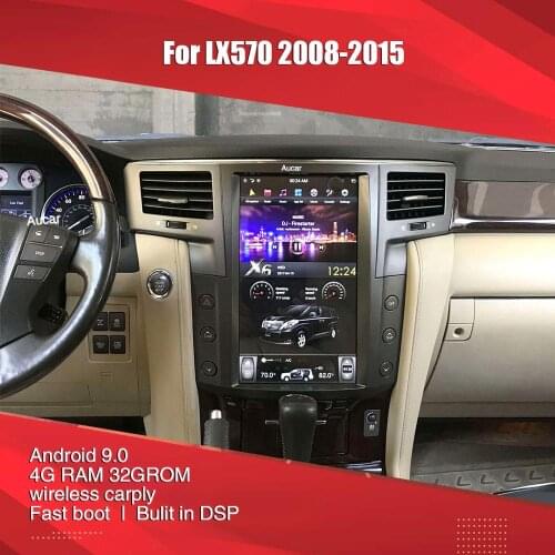 Aucar Tesla For lexus LX570 Android multimedia Car Radio for Lexus LX570 2008-2015 GPS Navigation Stereo autoradio headunit