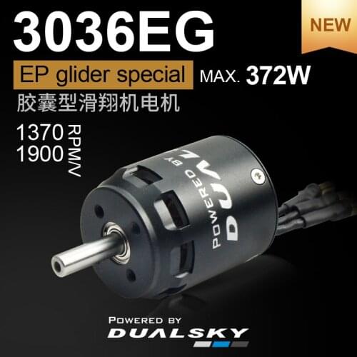 DUALSKY Brushless motor XM3036EG Glider Motor Aeromodel Motor F5j P5b rear wire outlet