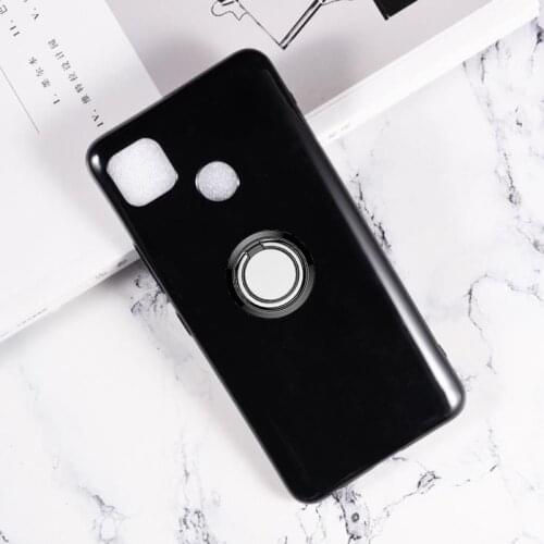 For Tecno Pop 4 Pop4 Back Ring Holder Bracket Phone Case Phone TPU Soft Silicone Cover