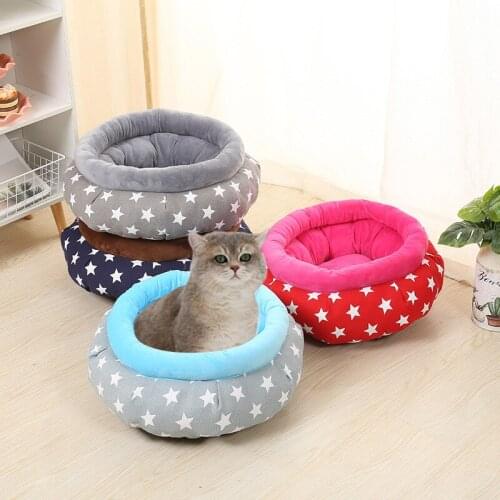 Cat Dog Bed House Kennel Basket Fashion Cute Puppy Warm Cave Nest For Dog Cat Pet Product Soft Deep Sleeping Mat Pads