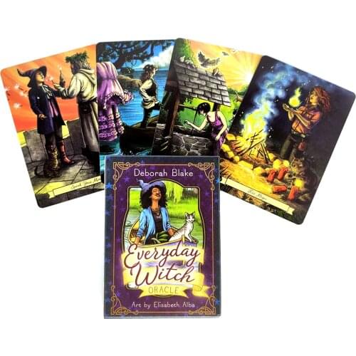 Everyday Witch Oracle Card Tarot Cards And PDF Guidance Divination Deck Entertainment Parties Board Game 40 Pcs/Box