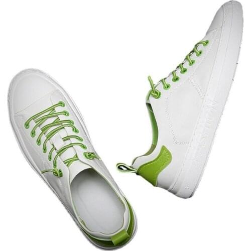 2021 Genuine Leather Shoes Men Sneakers Male White Shoes Cow Leather Men Casual Shoes Fashion Man Sneakers Breathable