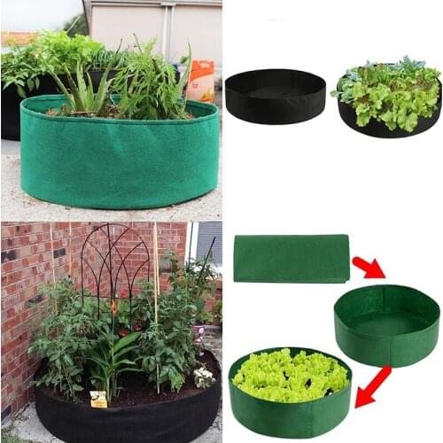 Round Garden Grow Bag garden jardin jardim jardinage ogrod Raised Plant Bed Garden Flower Planter Elevated Fruit Vegetable Box