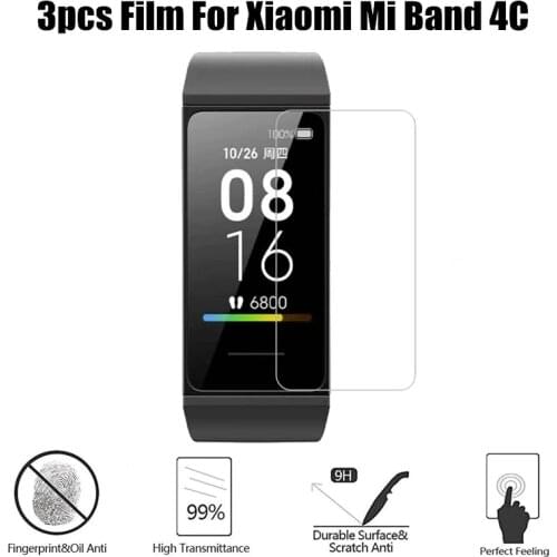Tempered glass For mi band 4c film Screen Protectors Explosion-proof scratch-resistant For Xiaomi mi band 4c Protective film