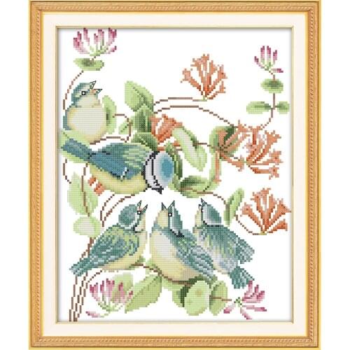 Feed cross stitch kit aida 14ct 11ct count print canvas stitches embroidery DIY handmade needlework