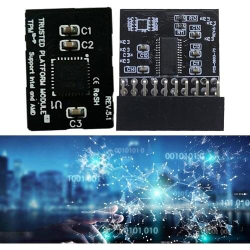 TPM 2.0 Trusted Module Encryption Security Module Support 12pin 20pin Supports Tpm 2.0 Version WIN11 System Dedicated Board Hot