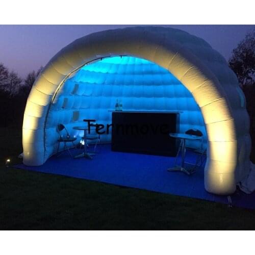 Inflatable Luna tent for Trade show Event Party Promotion Exhibition White portable outdoor dome inflatable bar tent