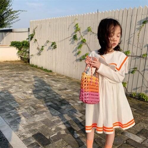 New Arrival Children Spring Summer Dress Baby Girls Dresses Trendy Kids Ruffle Special Occasion School Uniform Dresses