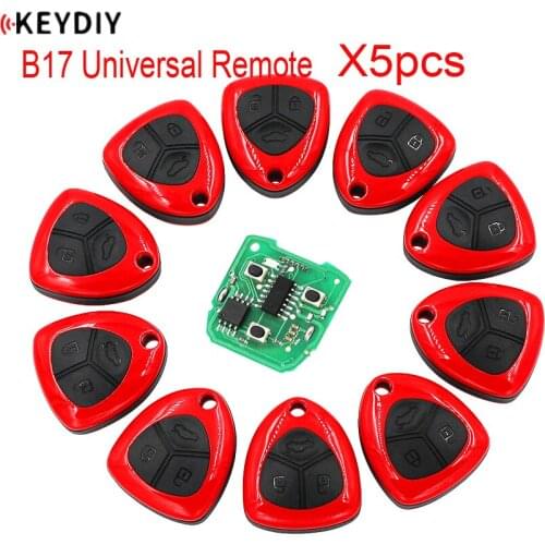 10PCS X KEYDIY Original Universal B Series Remote Control B17-2 KD900K/D900+/URG200/KD-X2 Programmer F-errari Style