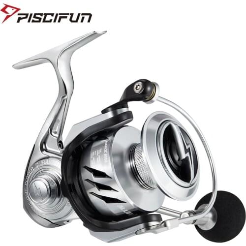Piscifun Alloy X Aluminum Frame Spinning Reel 11+1 Bearings 18KG 39LB Max Drag Waterproof Super Light Metal Fishing Reel