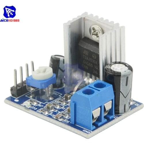 DiymoreTDA2030 TDA2030A Audio Amplifier Board DC 6-12V 18W Single Amp Power Supply Module