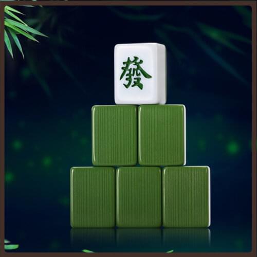 Full Size Chinese Mahjong Game Large Standard 40mm Travel Resin Melamine Luxury Retro Classic Family Games Juego De Mesa Gifts
