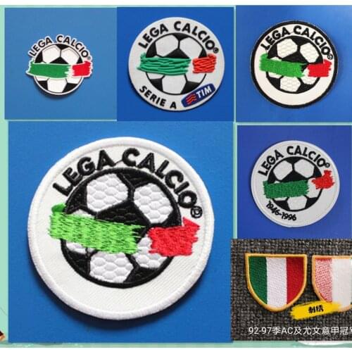 Serie A 92-93 season Italian League armband embroidery logo soccer jersey patches badges