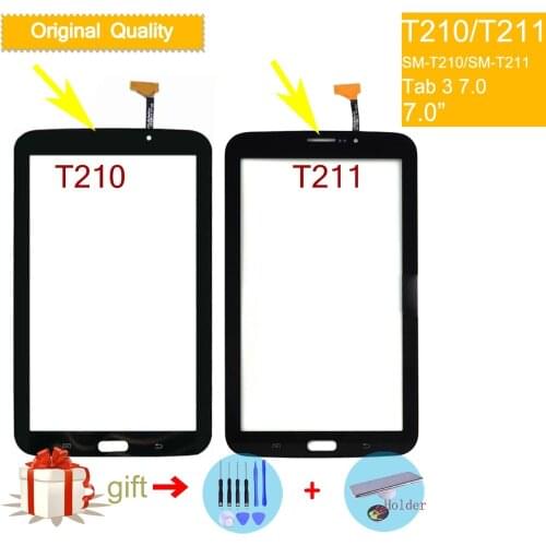 For Samsung Galaxy TAB 3 LITE 7.0 SM-T210 T210 SM-T211 T211 Touch Screen Digitizer Front Glass Panel Sensor Touchscreen NO LCD