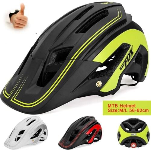 BATFOX Men In-mold Bike Cycling Road Mountain Bike Helmet Mtb Cycling Helmet for Men Women Bike Helmet Cascos Bicicleta EPS