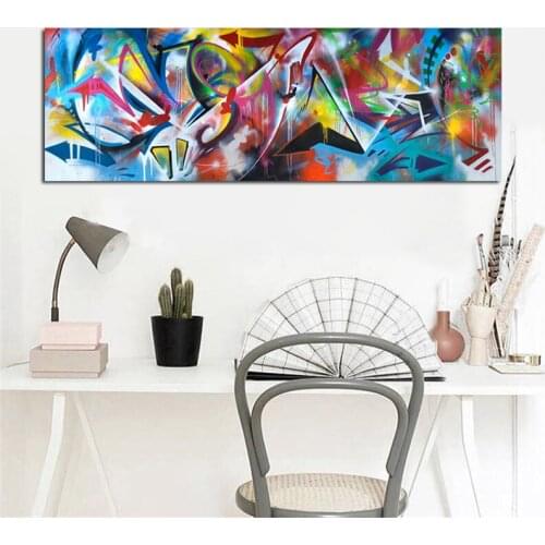 Nordic Geometric Abstract Oil Painting on Canvas Posters and Prints Cuadros Wall Art Picture for Living Room Scandinavian Decor