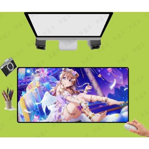 XGZ Anime Cute Girl Mouse Pad Game Large Computer MousePad Office Desk Keyboard Pads Muse Lockedge Mat Size Can Be Selected