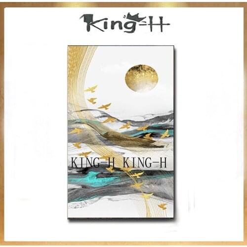 Japans Mount Fuji, landscape scenery acrylic oil painting, handmade oil painting art of the modern household adornment wall