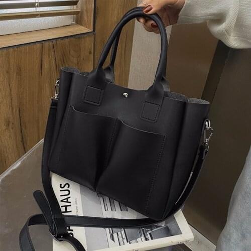 Hot sale women handbag large capacity shoulder bags high quality PU leather shoulder bags ladies wild bags sac a main femme