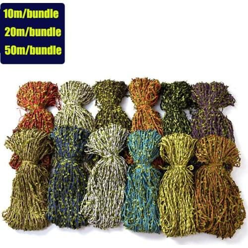 100 Meters Colorful Hemp Rope Factory Direct Sales Forest Green Leaf Braided Rope Festive Scene Layout Handmade DIY Decoration