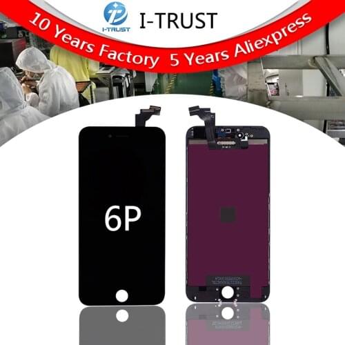 100Pcs Brand New 5.5" LCD Or Display For iPhone 6 Plus Screen With Touch Digitizer Assembly Black and White Free Shipping By DHL