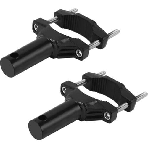 2Pcs Universal Mount Bracket for Motorcycle Bumper Headlight Stand Spotlight Extension Pole Frame Support Bracket