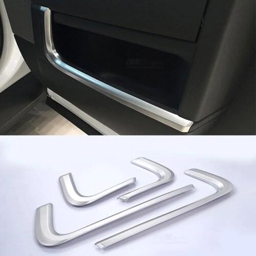 4pcs Car Interior Accessories Side Door Molding Trim For Land Rover Range Rover Sport 2014 2015 2016 2017 2018 2019 ABS Chrome