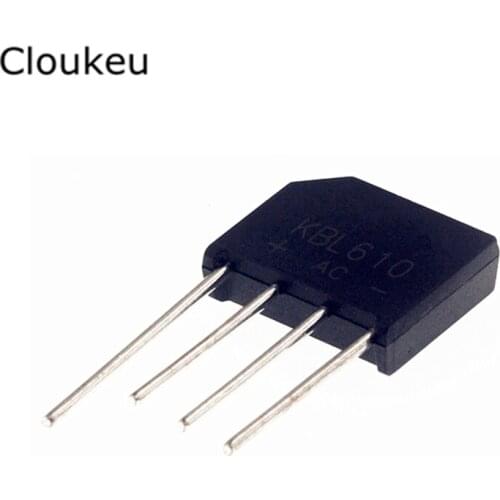 5Pcs KBL610 ZIP4 6A/1000V