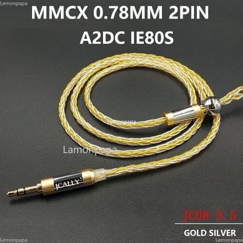 5N Silver-plated Headphones Upgrade Cable MMCX A2DC 0.78mm Ie80s HiFi Earphone Cable for Shure QDC ATH Sennheiser KZ TRN Headset