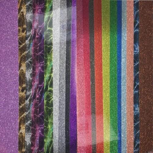 Free shipping 1 piece 25cmx50cm TPU Glitter Heat Transfer Vinyl for Heat Press Machine Tshirt Iron On HTV Printing