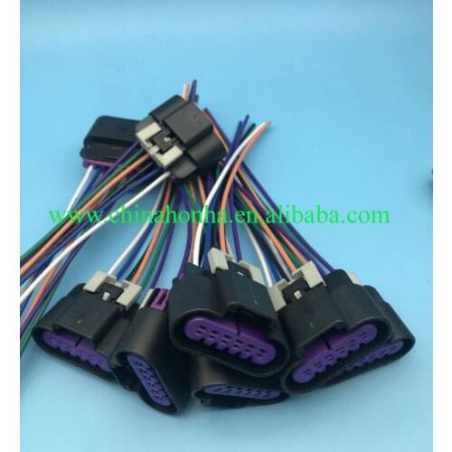 Free shipping 2pcs/lots 6 Way Waterproof Female Connector Wiring harness for LS3,LS7,CTS-V Accelerator Pedal 15326829