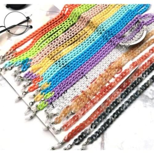 1 Pcs Acrylic Chain Glasses Women Men Mask Chain Sunglasses Anti-lost Lanyard Necklace Straps For Masks Lanyards Neck Holder