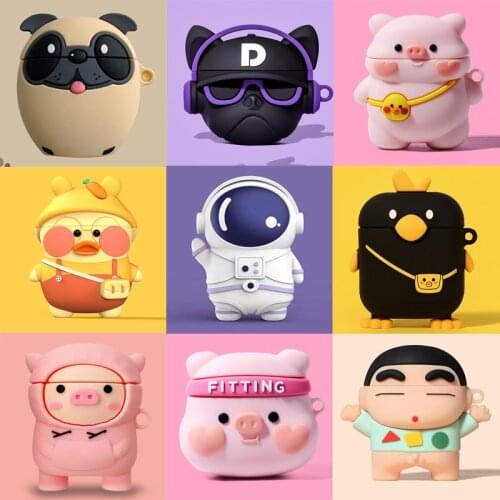 Robot Stand Cartoon For AirPods Pro Wireless Bluetooth Earphone/Earbuds Protective Cover Case for AirPods 1 2 Pro Charging Box