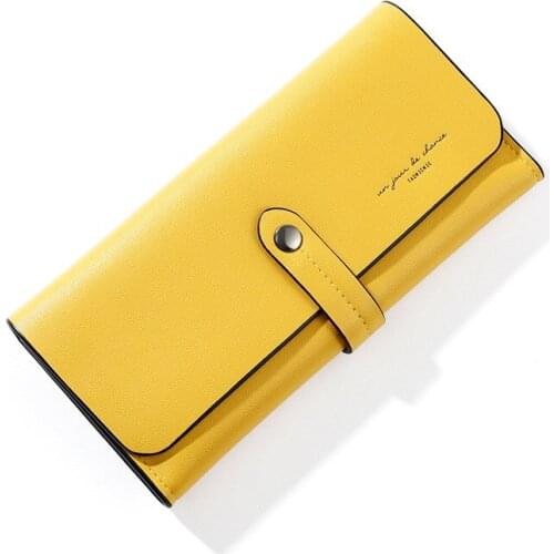 Long Womens Wallet Female Purses Coin Purse Card Holder Wallets Female Pocket Hasp Pu Leather Clutch Money Bag Leather Wallet