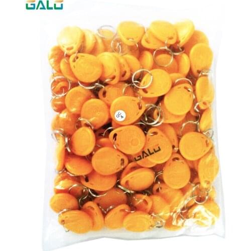 DOOR Reader 100pcs 125khz RFID Keychain Stickers Card Tag Key ID Keyfob TK4100 Door Entry Access Control EM Key Chain Token