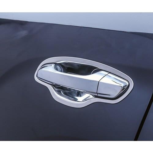 Chromium Styling For Hyundai ix35 2018 2019 2020 Chrome Exterior Door Handle Cover Moulding Door Bowl Cup Cavity Trim