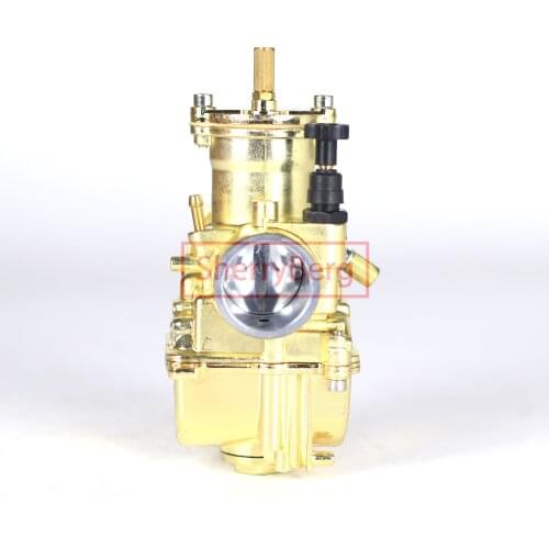SherryBerg Golden color 28mm PWK Carburetor 2T ATV Quads Dinli AEON Apex Polaris carb 28PWK PWK 28 CARBURETTOR FOR honda KTM