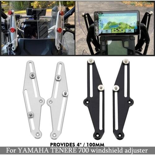 New motorcycle adjusters windshield bracket kits windshield bracket for yamaha tenere 700 xtz 700 xt700z 2019 2020