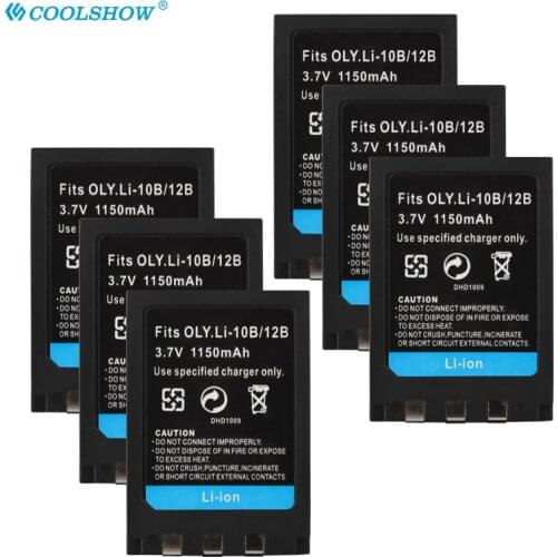 Li 12B 10B Li-10B Li-12B Battery For OLYMPUS U-300 400 410 500 600 800 810 1000 C-760 765 1150mah Batteries Camera