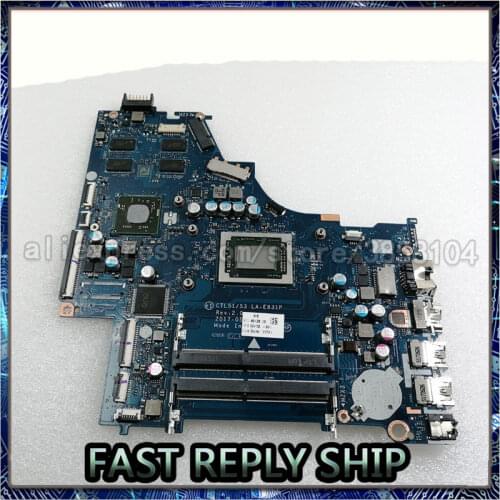 SHELI 924722-601 LA-E831P motherboard For HP Laptop 15-bw Notebook PC A10-9720P fully Tested