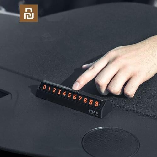Youpin Bcase TITA X Share To Bcase Flip Type Car Temperary Parking Phone Number Card Plate Mini Car Decoration