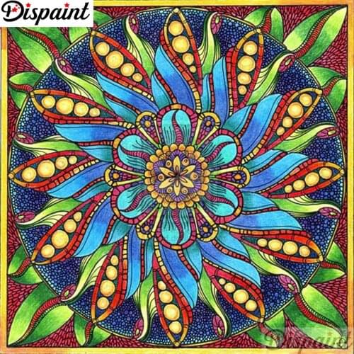 Dispaint Full Square/Round Drill 5D DIY Diamond Painting "Mandala scenery" Embroidery Cross Stitch 3D Home Decor Gift A11353