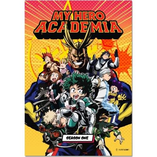 New Arrival Custom My Hero Academia Poster Home Decoration Fashion Silk Fabric Wall Poster 27X40cm30X45cm