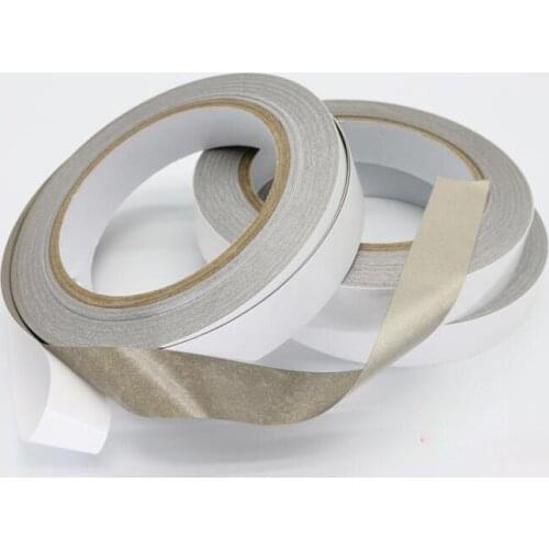 Single-sided conductive cloth tape 5mm 8mm 10mm 12mm 15mm 20mm x 20M x 0.12mm thickness silver Adhesive Tape for Laptop Keyboard