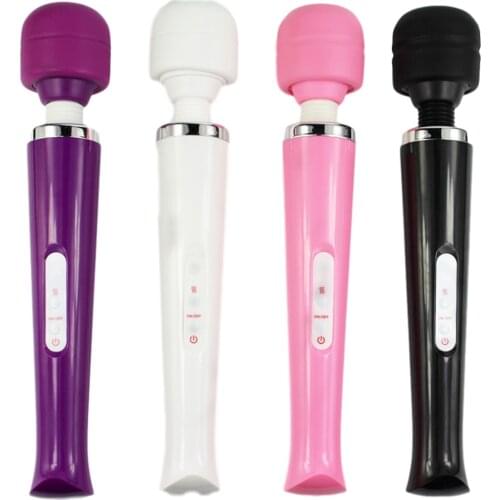 Rechargeable strong Audlt sex product USB vibrating Magic Wand massager neck clit vibration hammer sex toy AV vibrator for women
